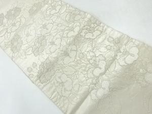 アンティーク　相良刺繍椿模様袋帯（材料）
